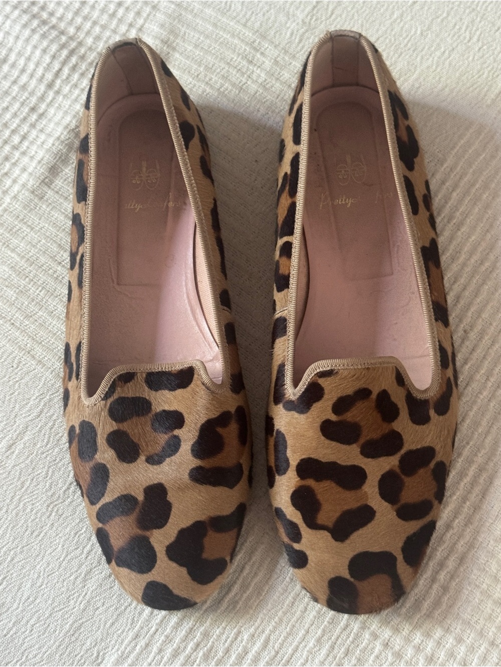 Pretty Ballerinas Faye Loafer Leopard Print Hair Calf 40 / 9.5